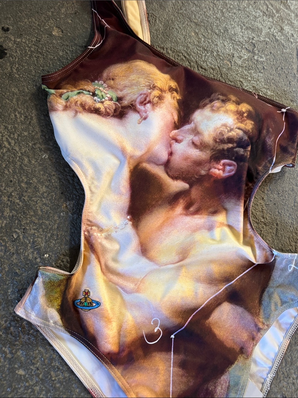 Vivienne Westwood The Kiss One Shoulder Swimsuit NWT Size M